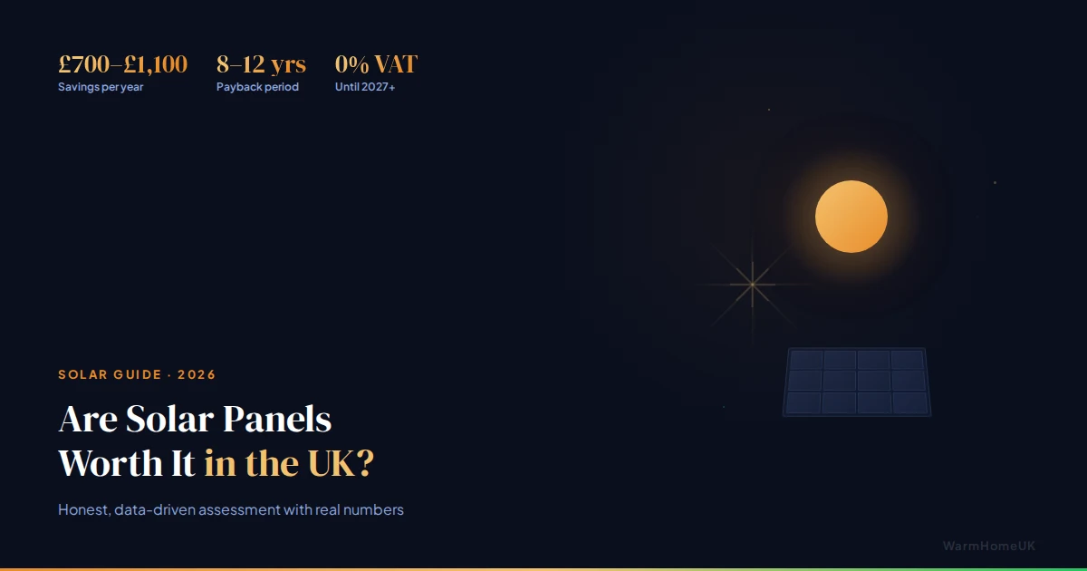Are Solar Panels Worth It in the UK in 2026? (Honest Answer)